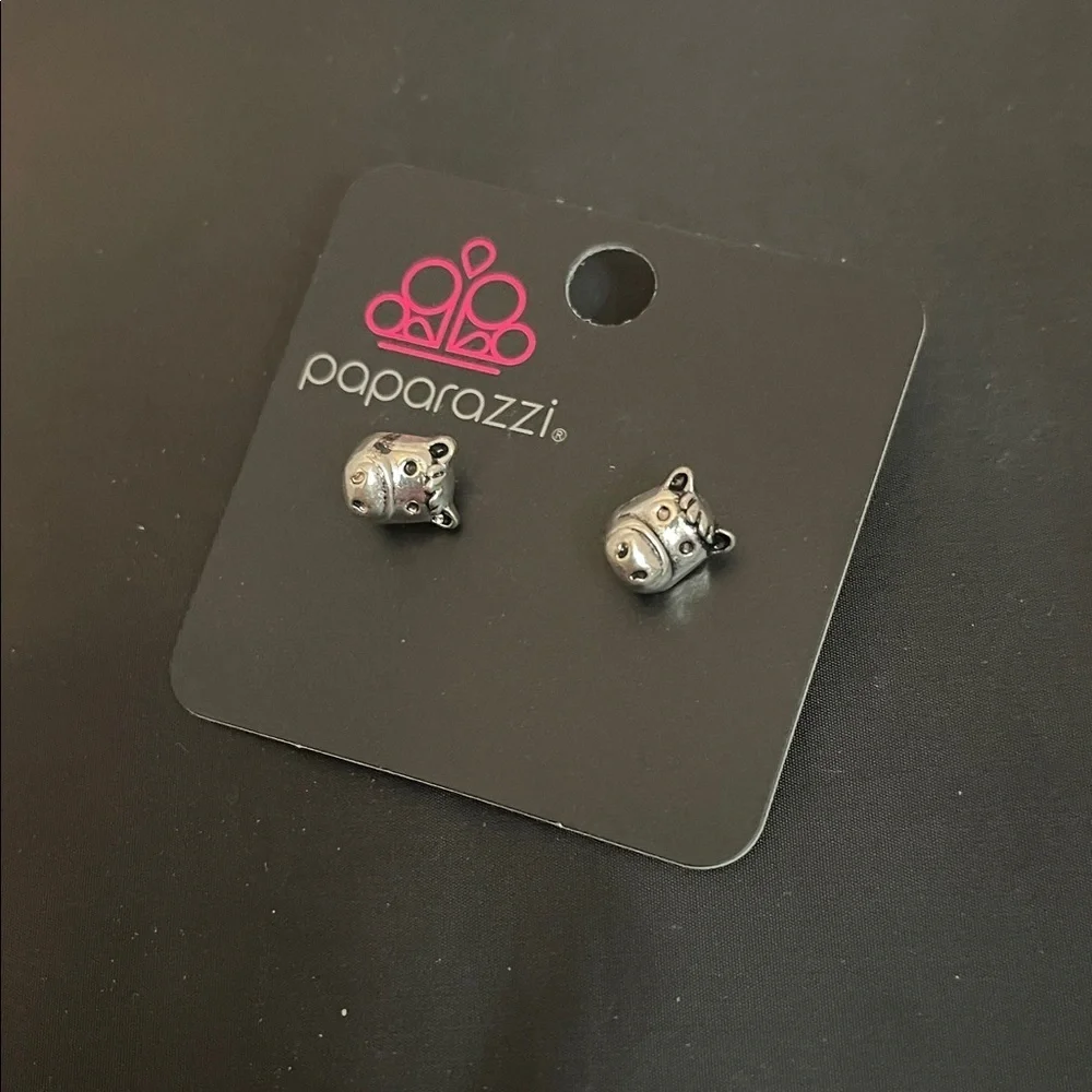 Paparazzi Silver Animal Stud Earrings